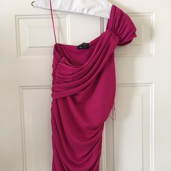 macys hot pink dress